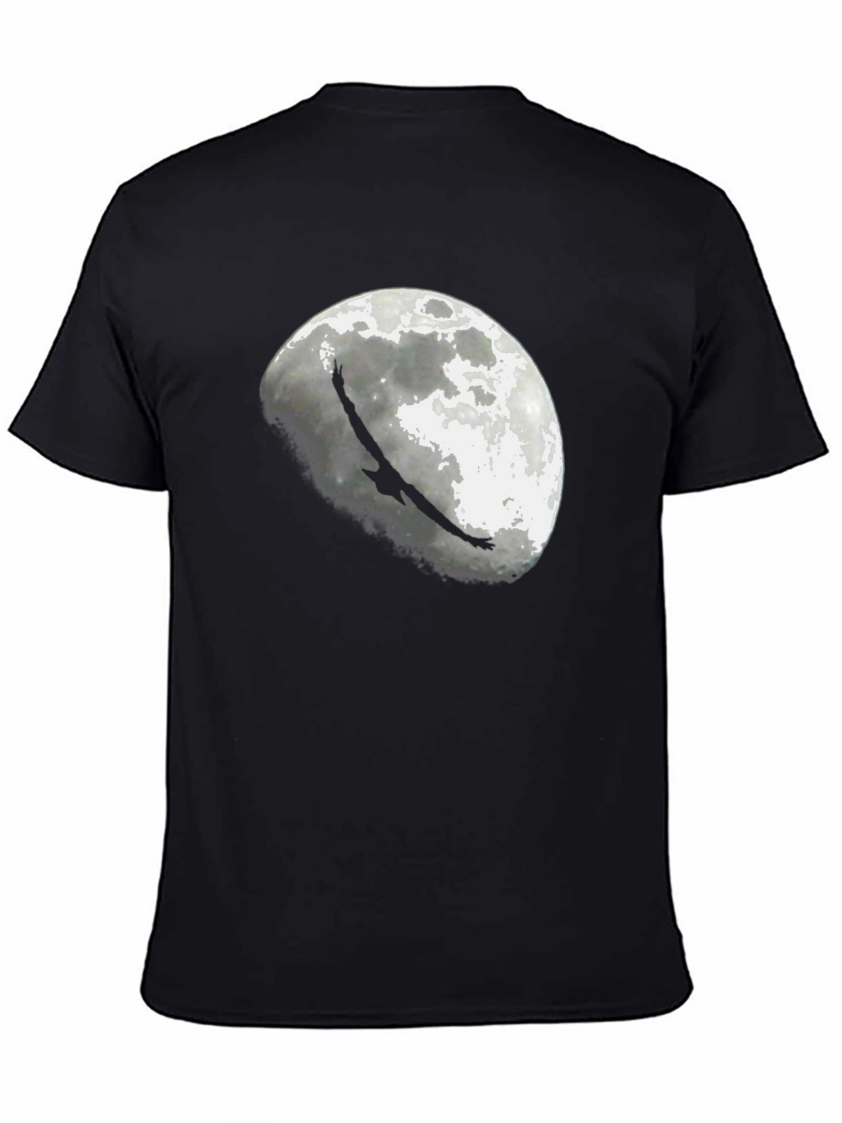 Eagle Moon Graphic T-Shirt - Black