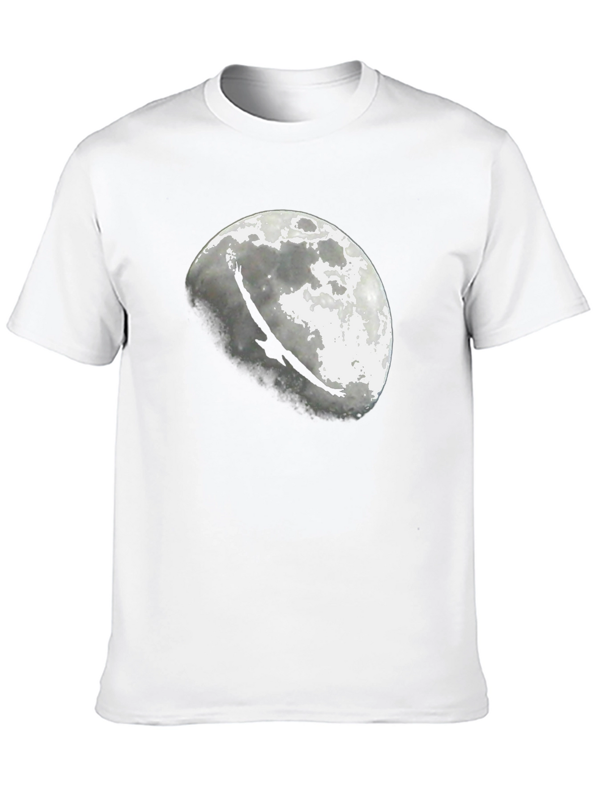 Eagle Moon Graphic T-Shirt - Black