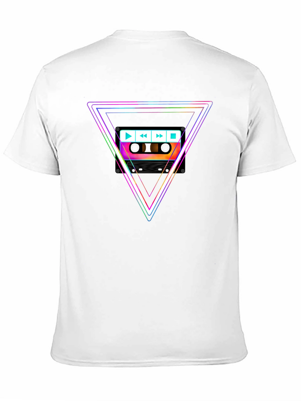 Retro Cassette Triangle Graphic Tee