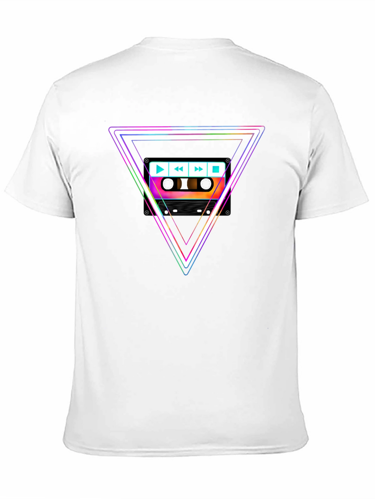 Retro Cassette Triangle Graphic Tee