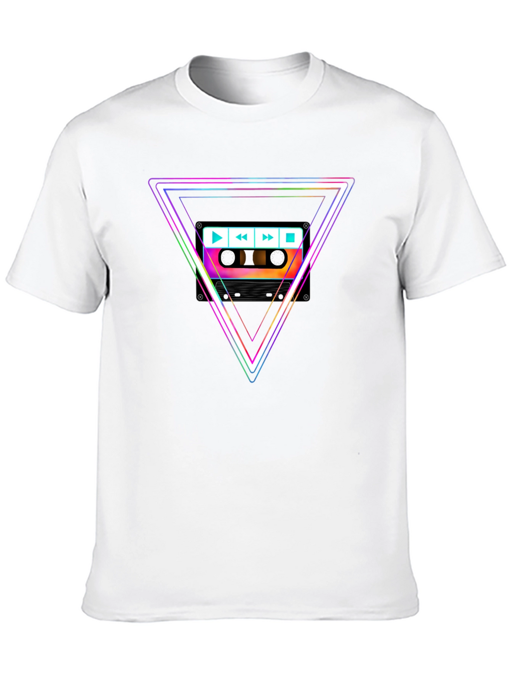 Retro Cassette Triangle Graphic Tee