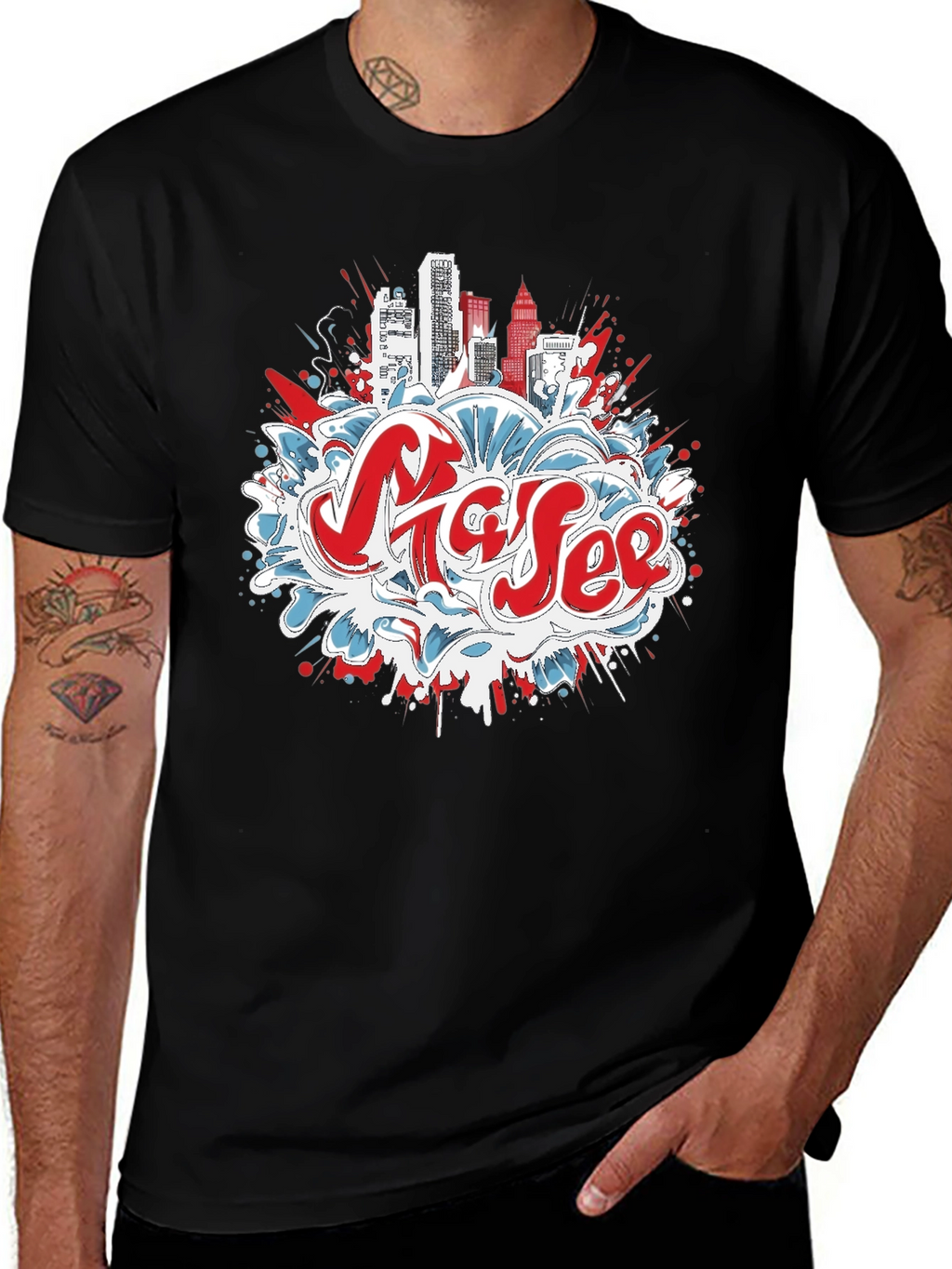 Urban Graffiti Graphic Tee