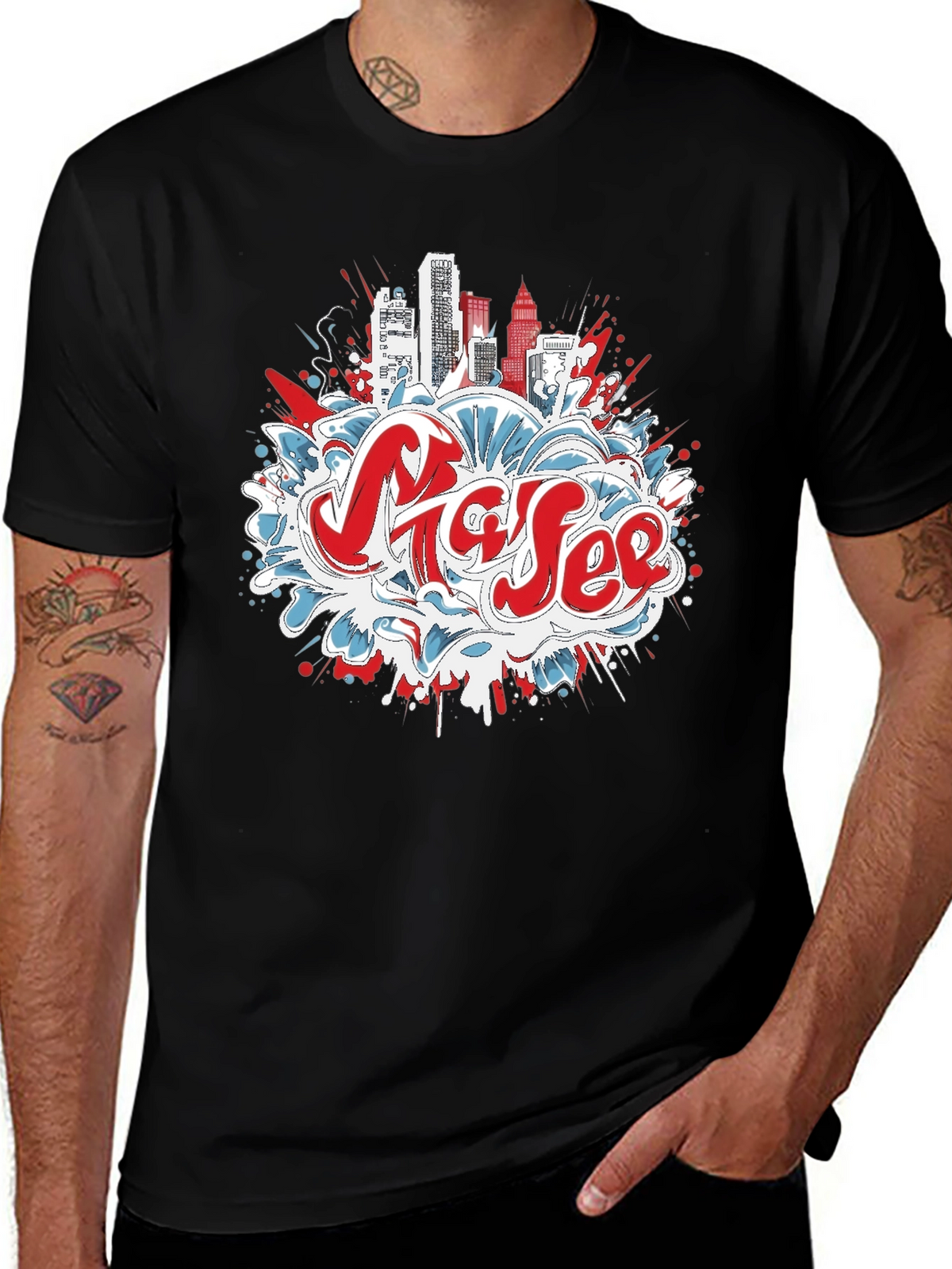 Urban Graffiti Graphic Tee