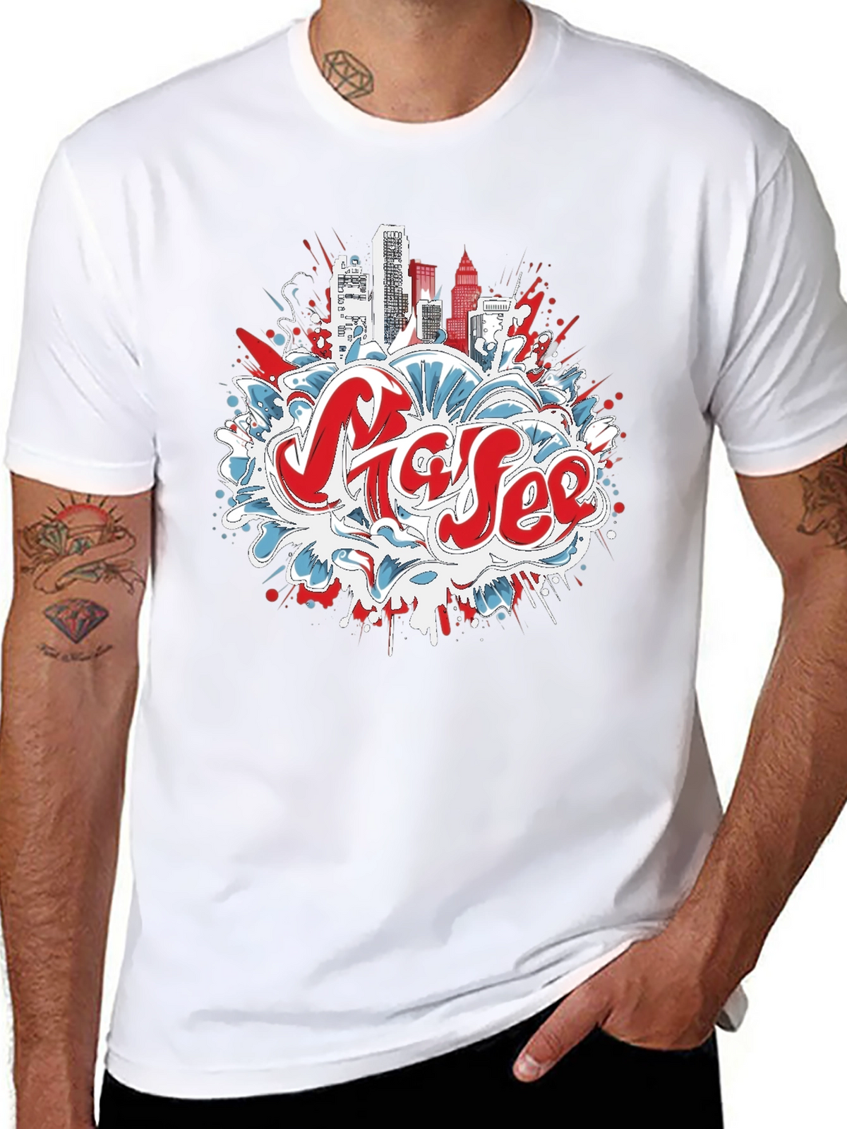 Urban Graffiti Graphic Tee
