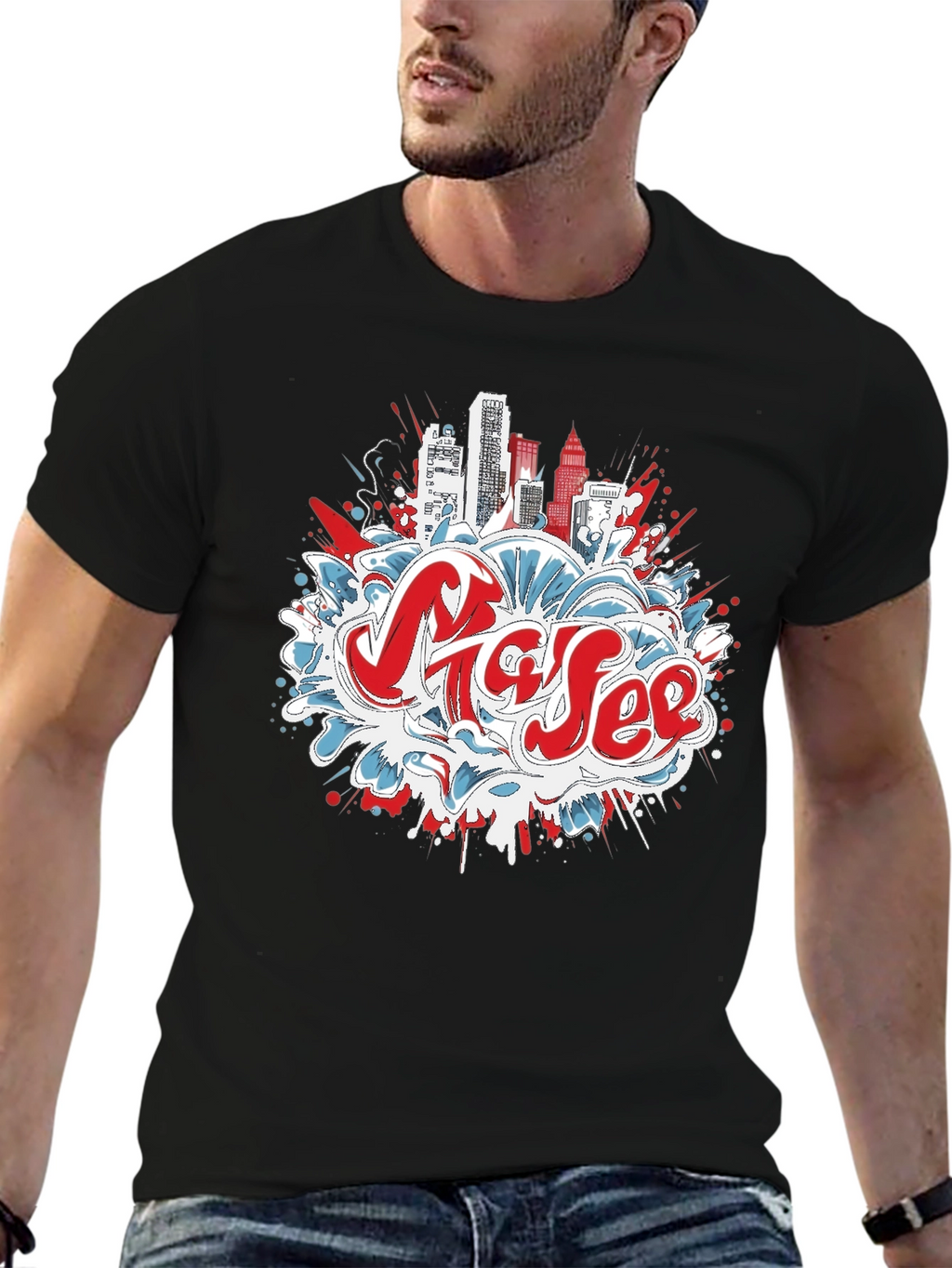 Urban Graffiti Graphic Tee
