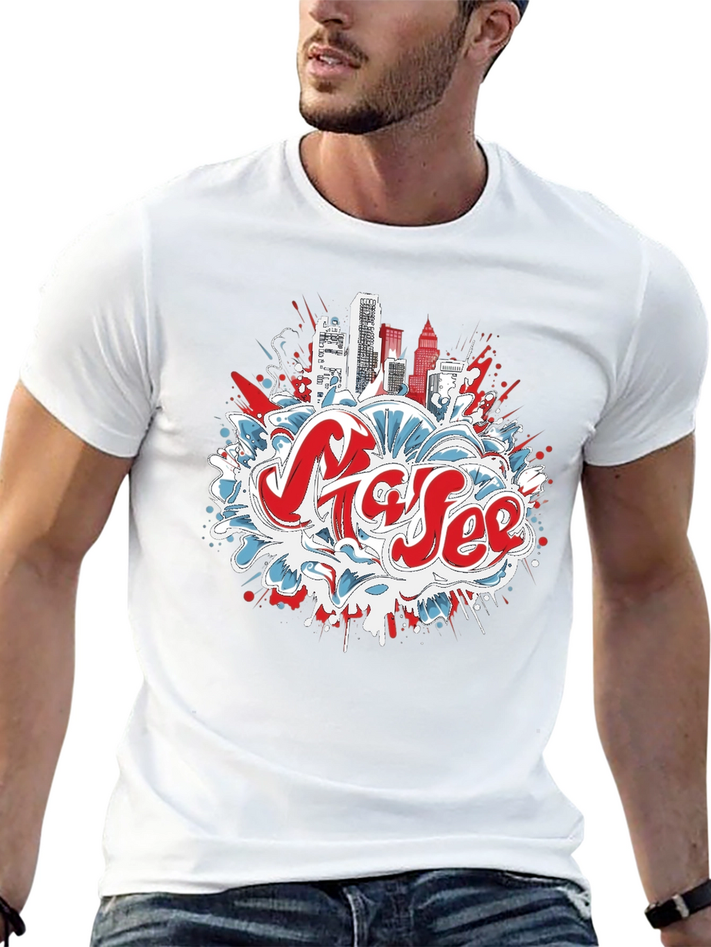 Urban Graffiti Graphic Tee