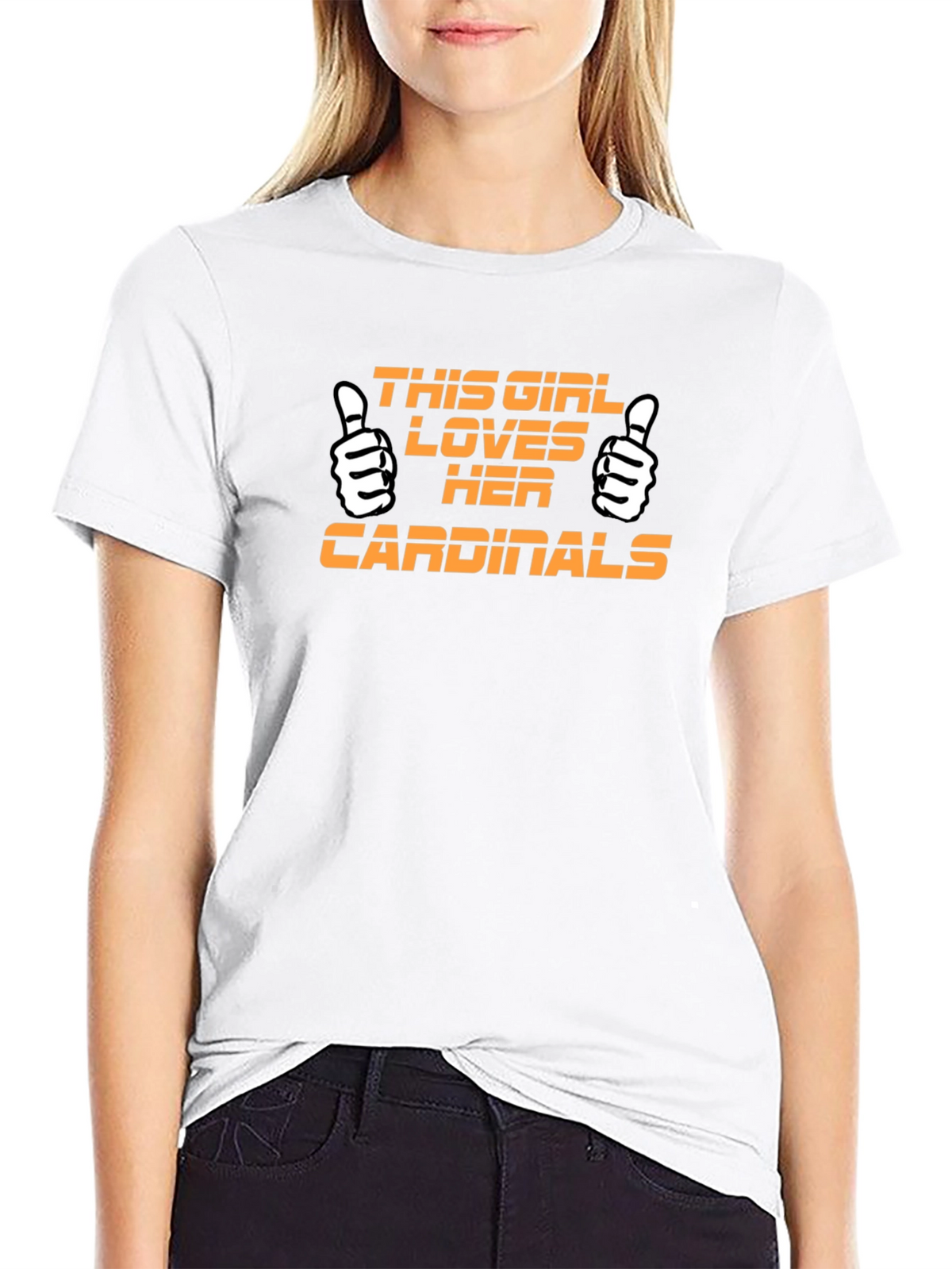 Cardinals Fan T-Shirt - This Girl Loves Her Team!