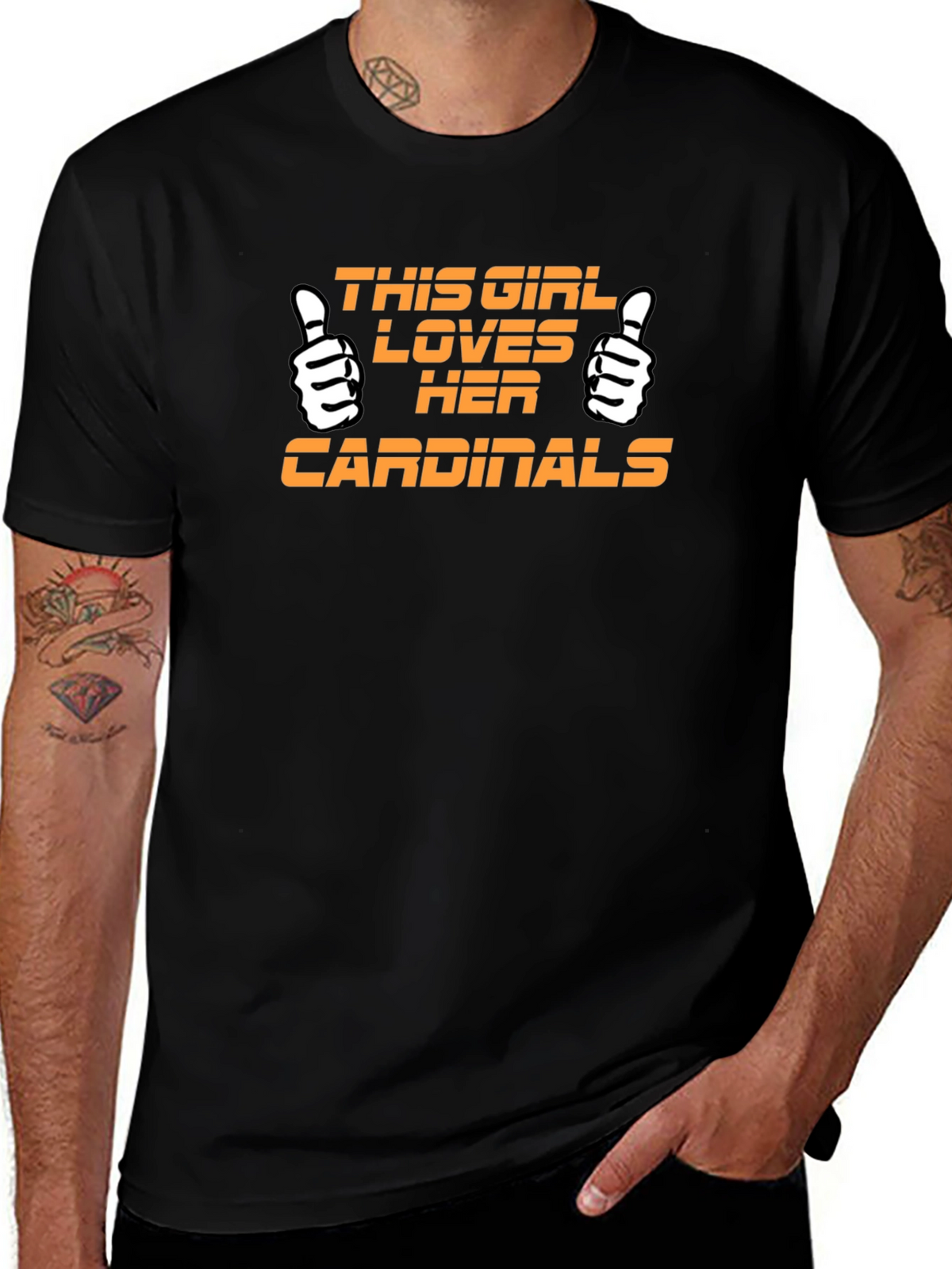 Cardinals Fan T-Shirt - This Girl Loves Her Team!