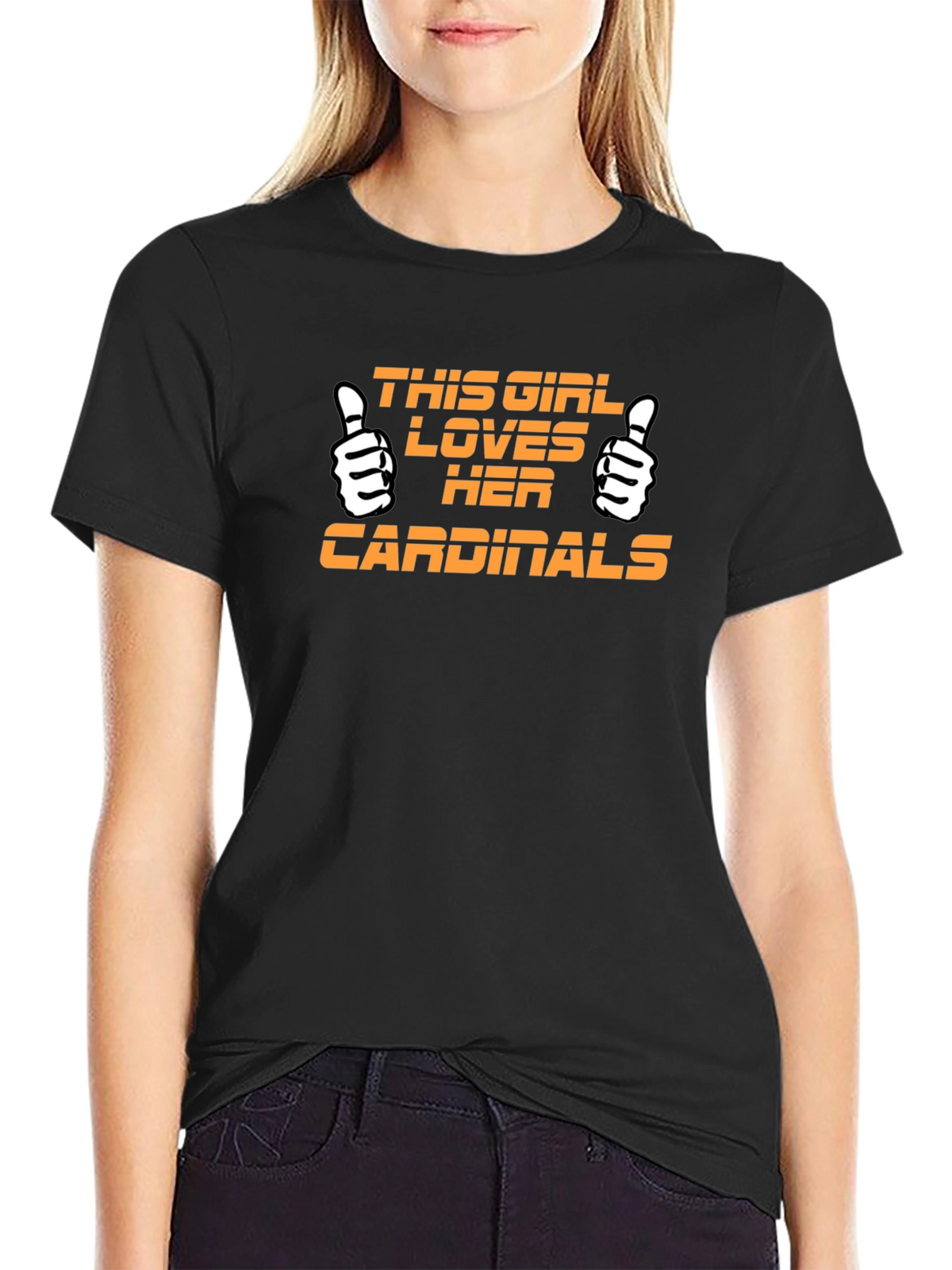 Cardinals Fan T-Shirt - This Girl Loves Her Team!