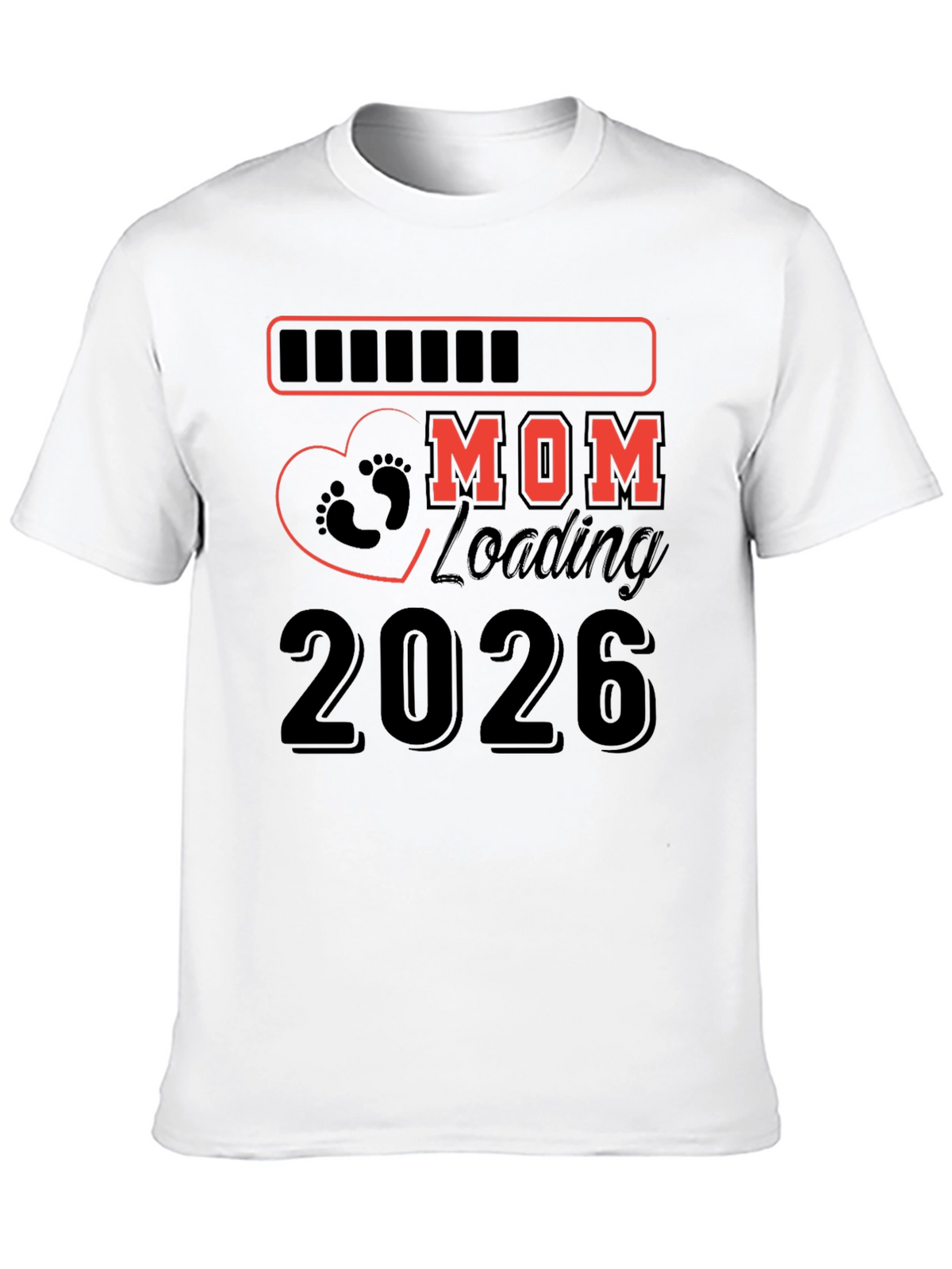 Mom Loading 2026 Pregnancy T-Shirt