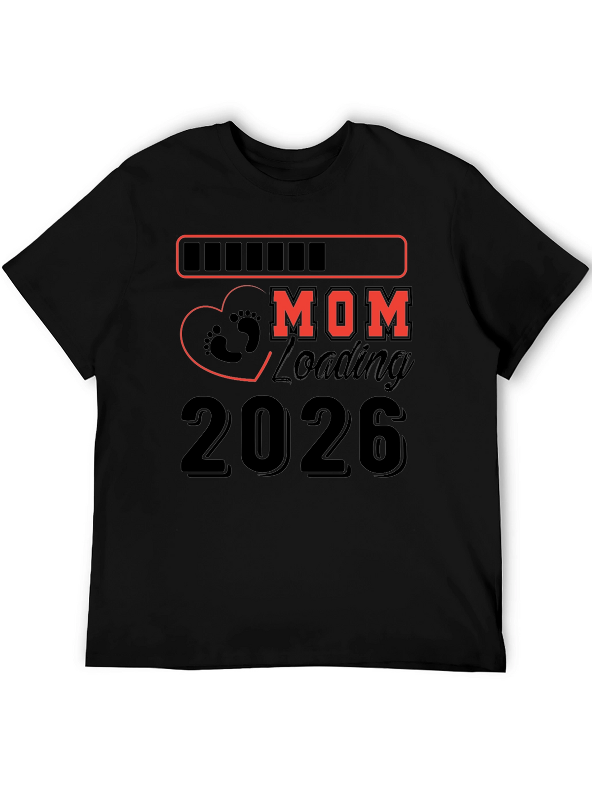 Mom Loading 2026 Pregnancy T-Shirt