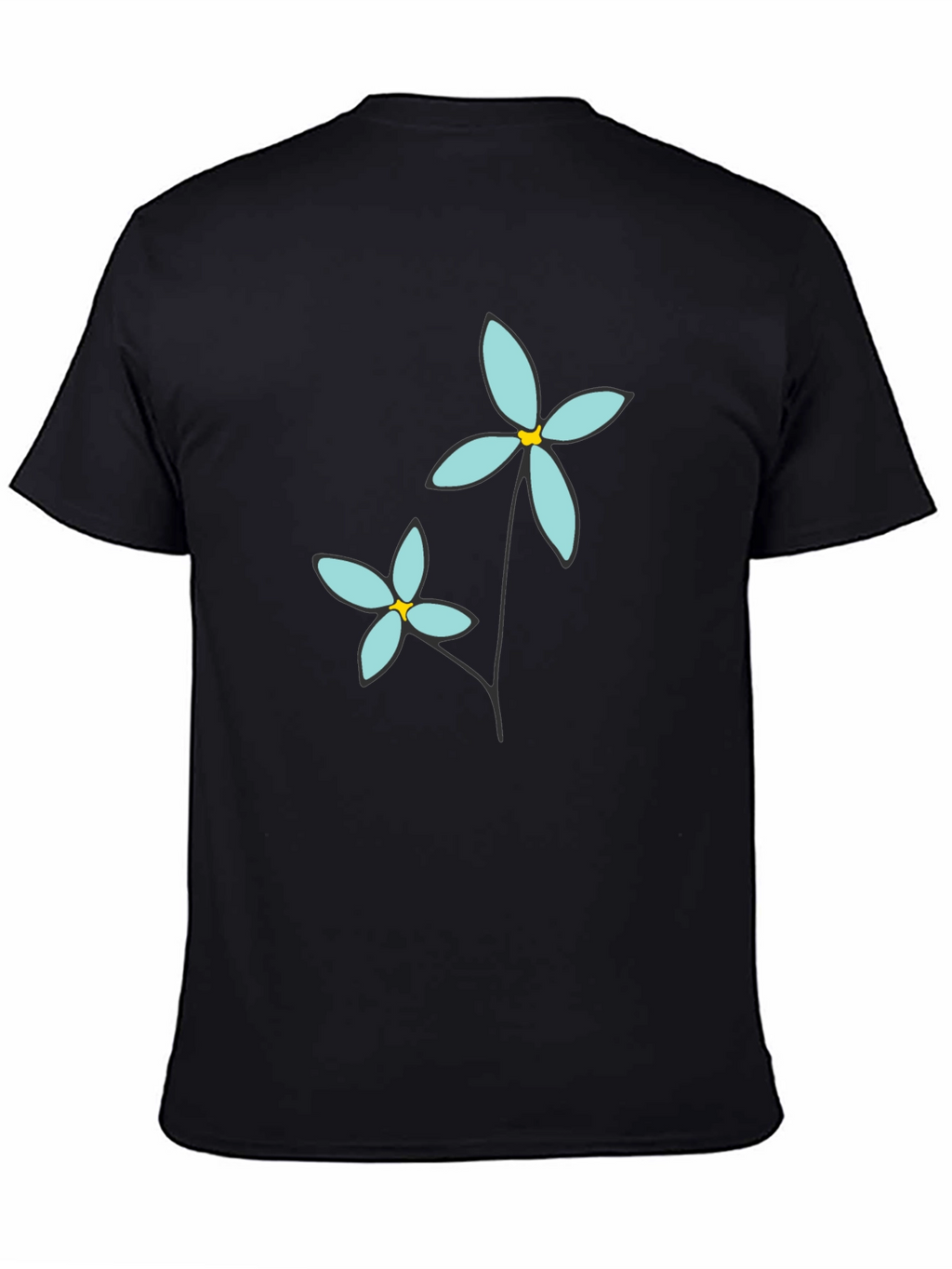 Floral Graphic Print Crew Neck T-Shirt
