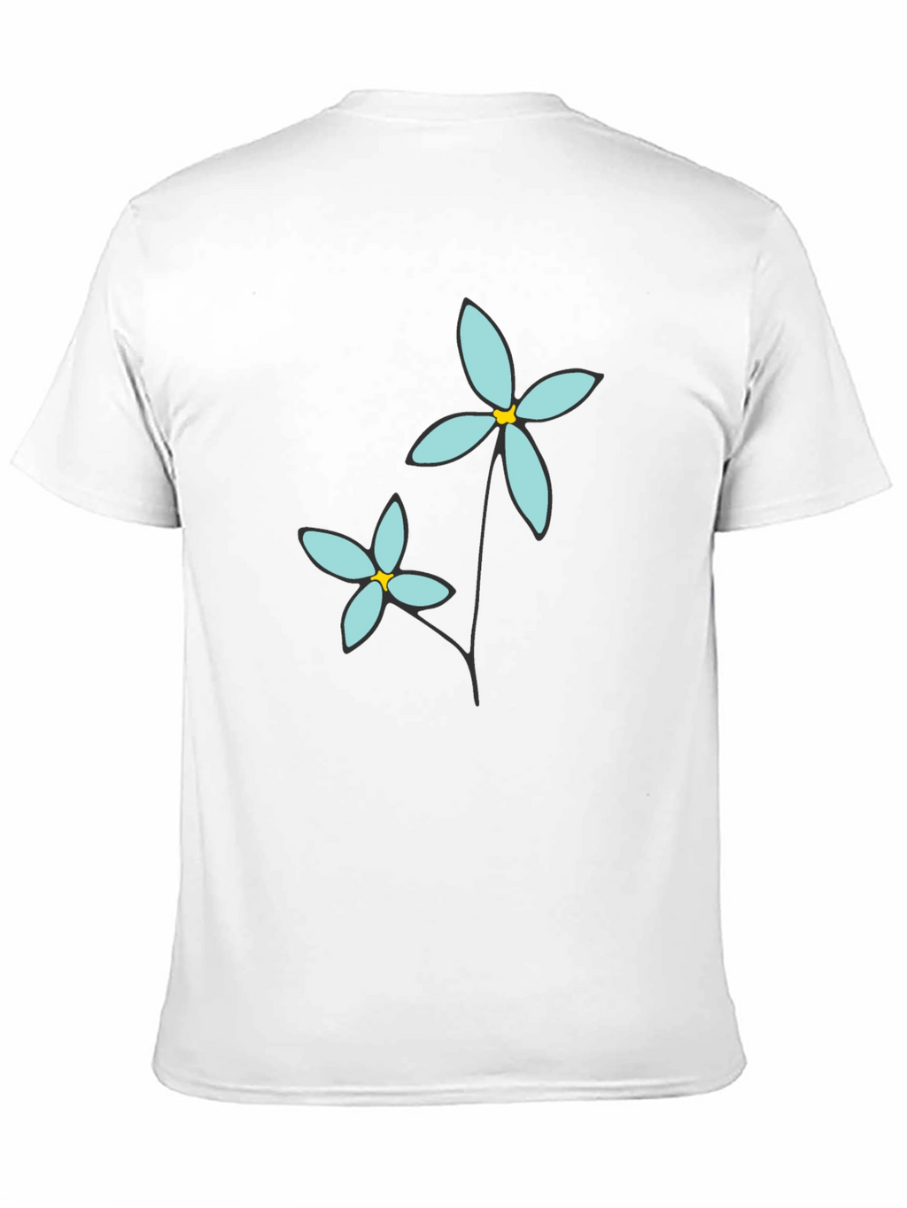 Floral Graphic Print Crew Neck T-Shirt