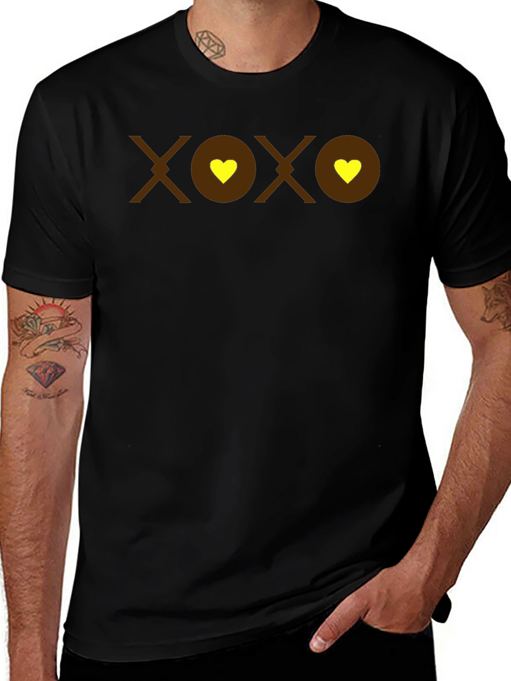 XOXO Heart Graphic T-Shirt - Casual Comfort