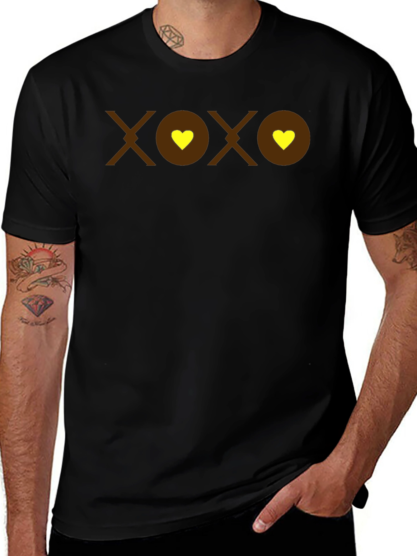 XOXO Heart Graphic T-Shirt - Casual Comfort