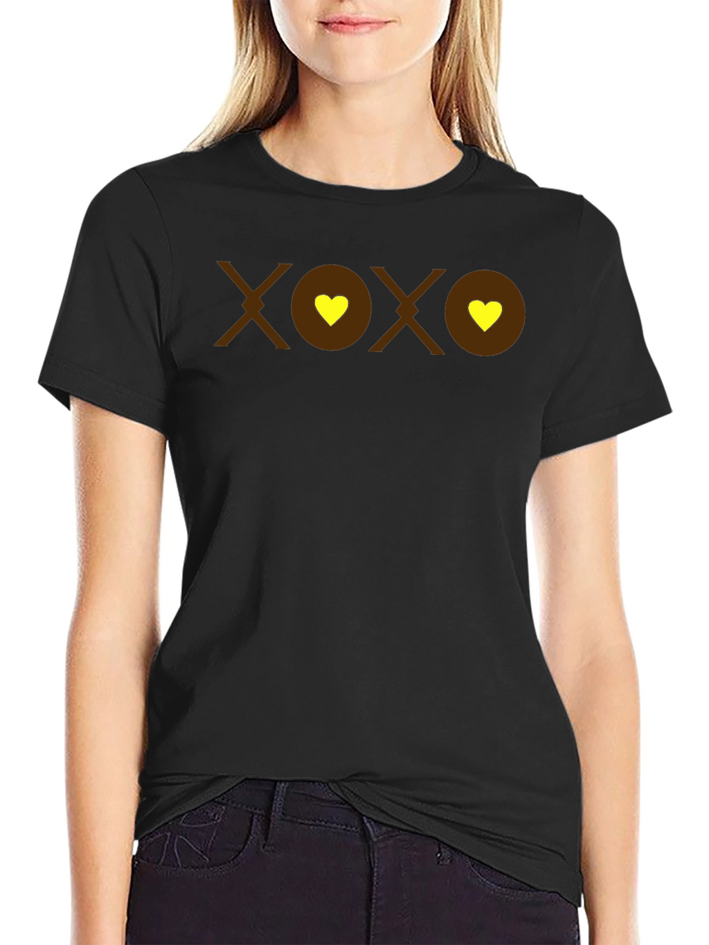 XOXO Heart Graphic T-Shirt - Casual Comfort