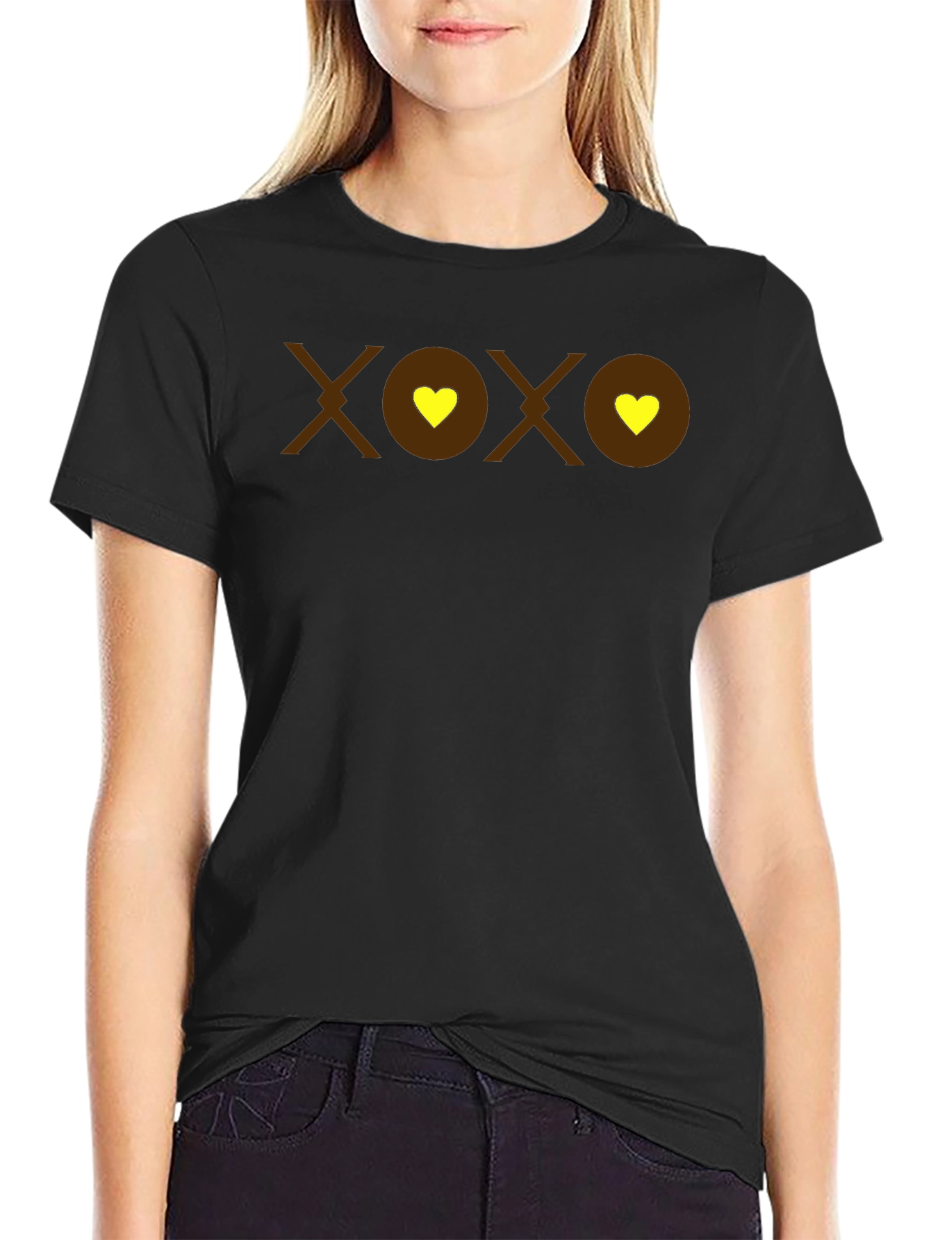 XOXO Heart Graphic T-Shirt - Casual Comfort