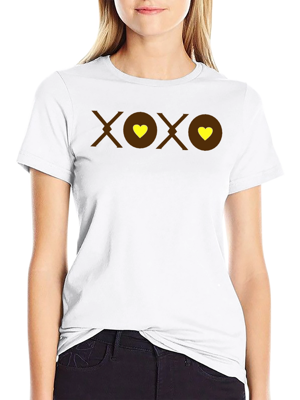 XOXO Heart Graphic T-Shirt - Casual Comfort