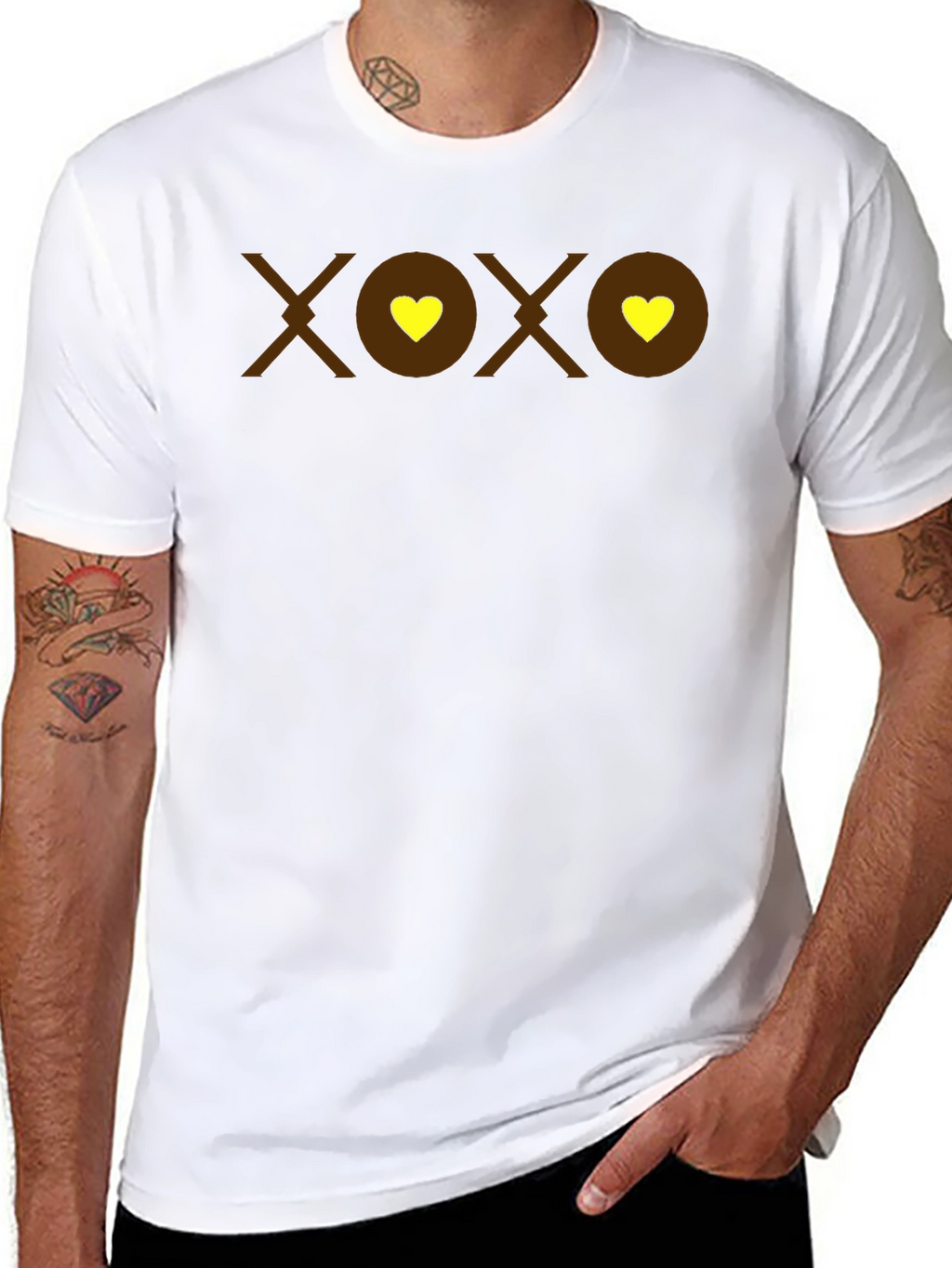XOXO Heart Graphic T-Shirt - Casual Comfort