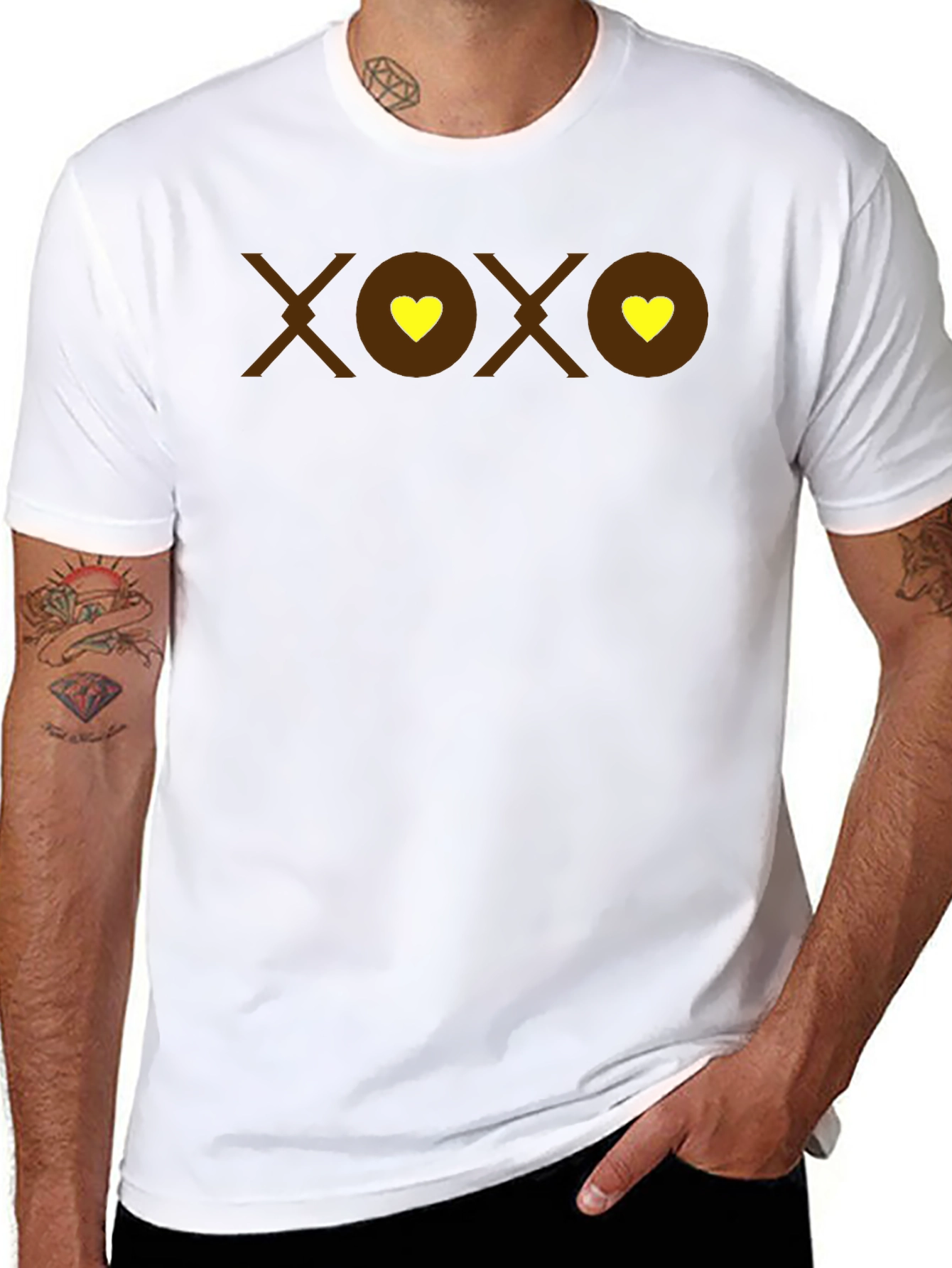 XOXO Heart Graphic T-Shirt - Casual Comfort