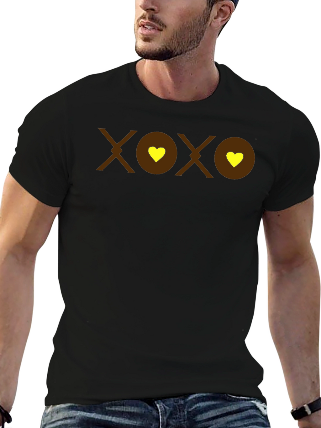 XOXO Heart Graphic T-Shirt - Casual Comfort