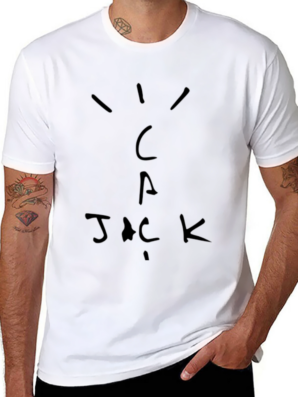Cactus Jack T-Shirt - Black Cotton Graphic Tee
