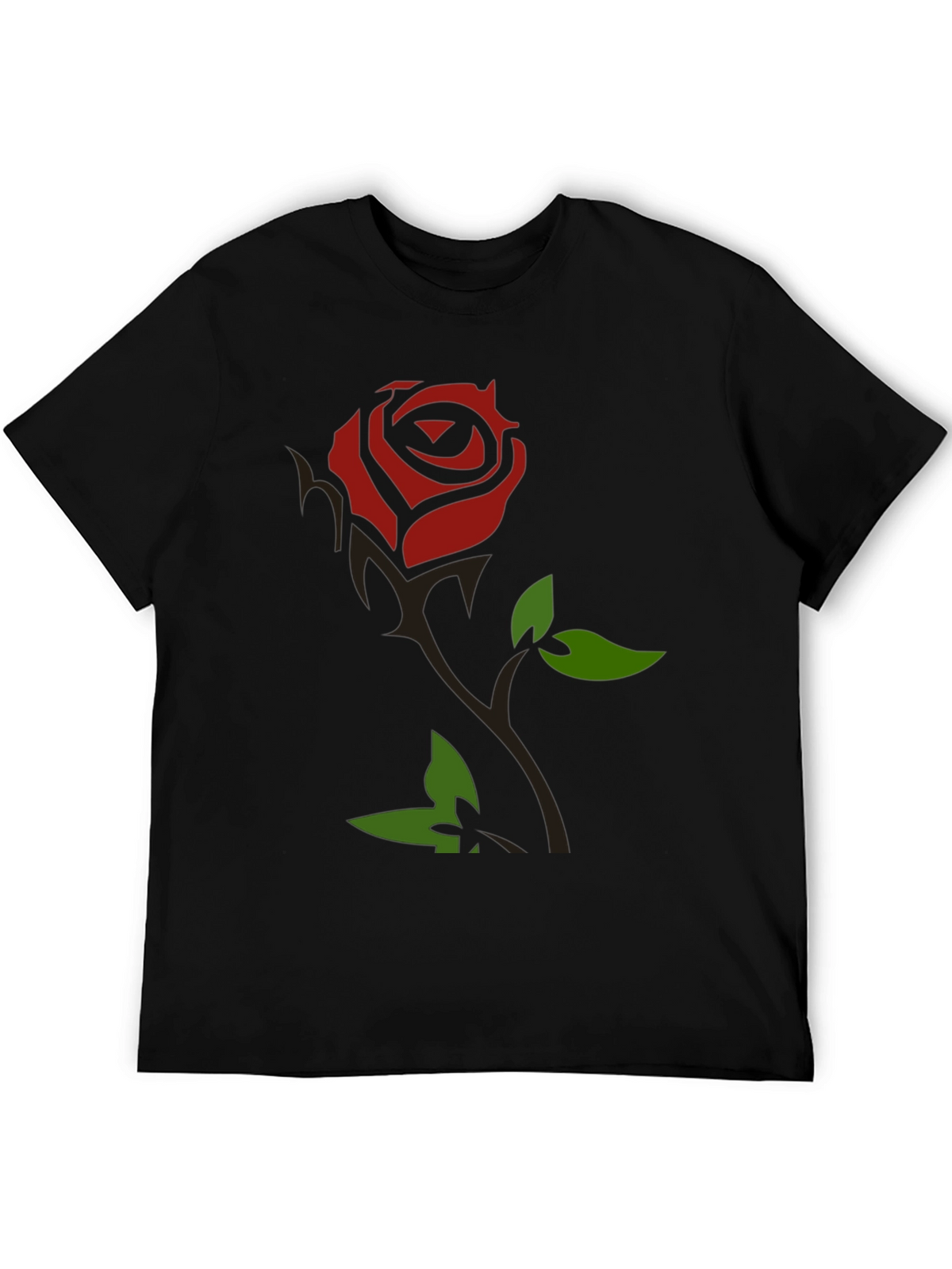 Rose Graphic T-Shirt - Black