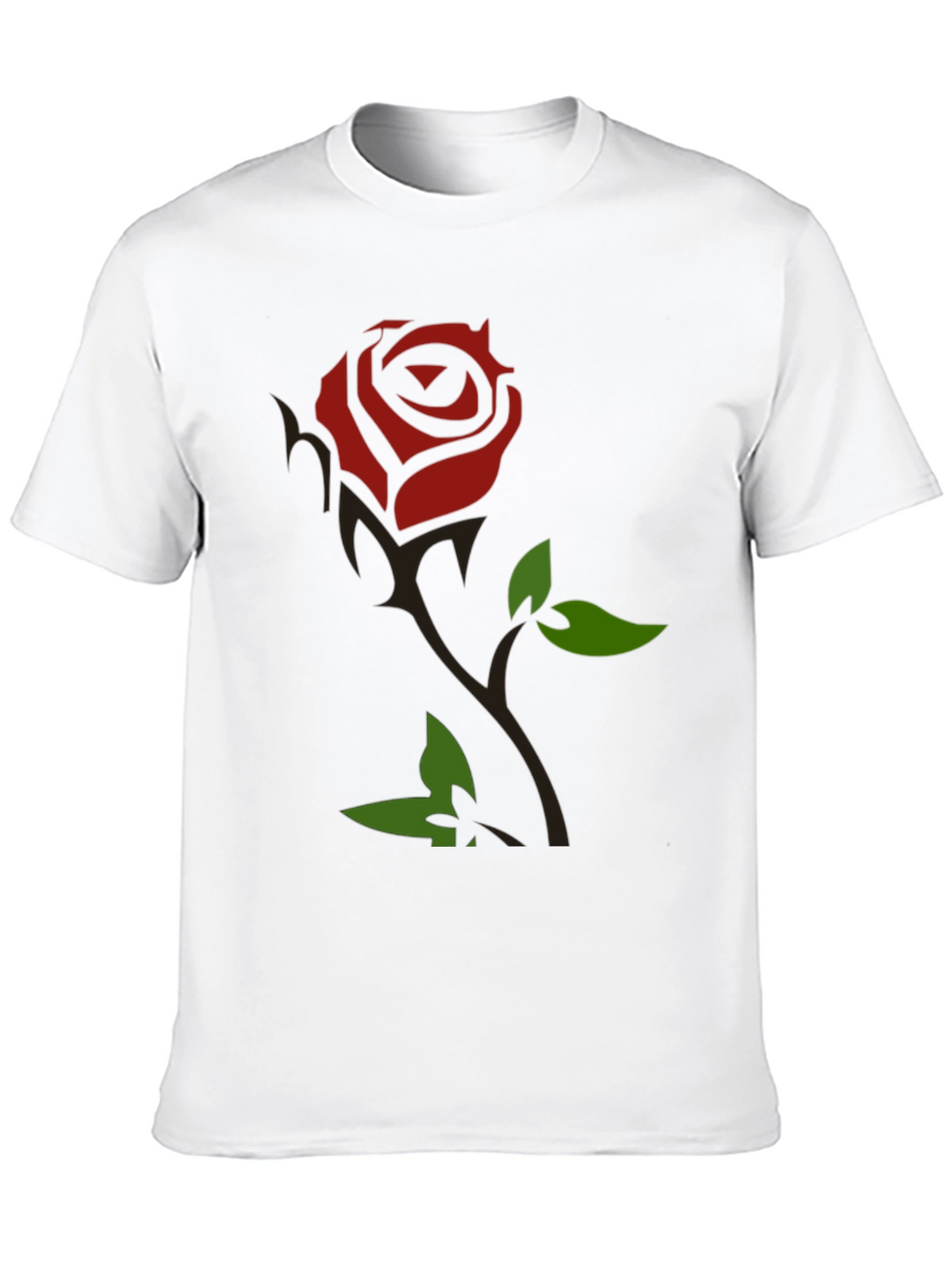 Rose Graphic T-Shirt - Black