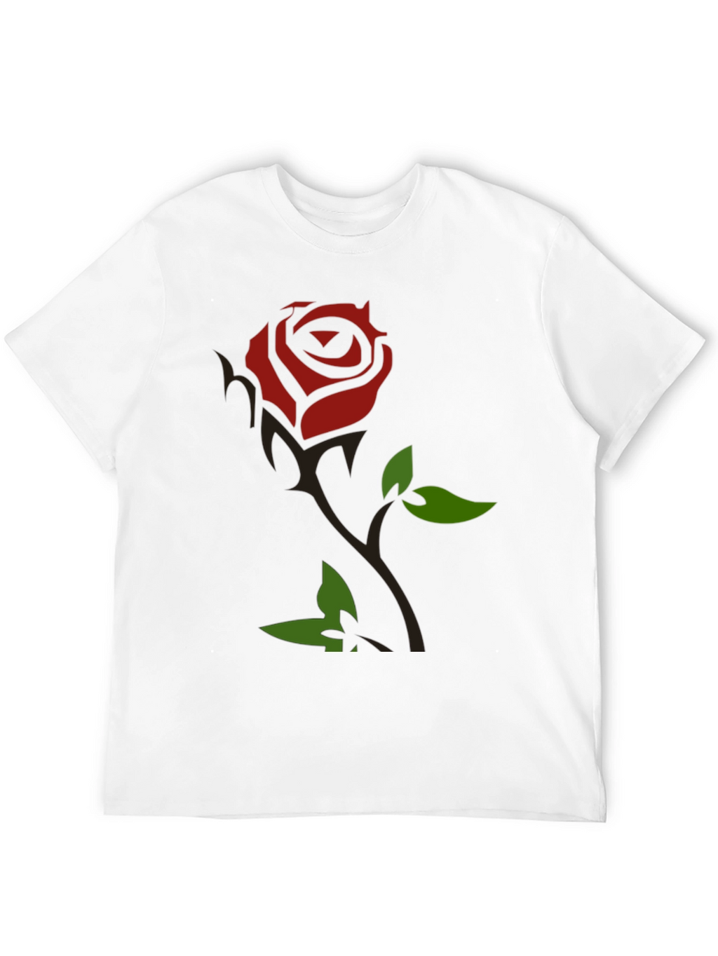 Rose Graphic T-Shirt - Black