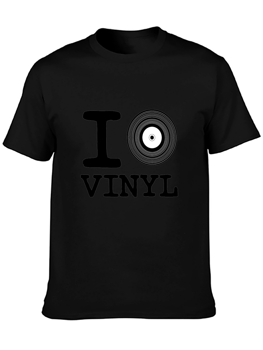 I Love Vinyl Black T-Shirt