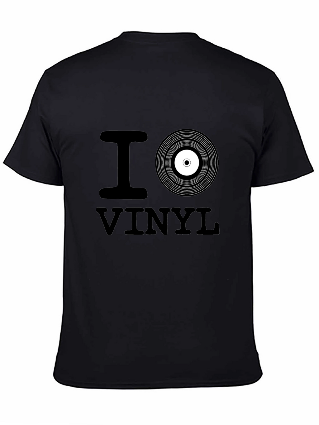 I Love Vinyl Black T-Shirt