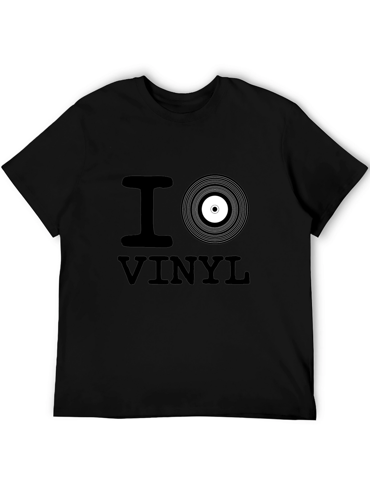 I Love Vinyl Black T-Shirt