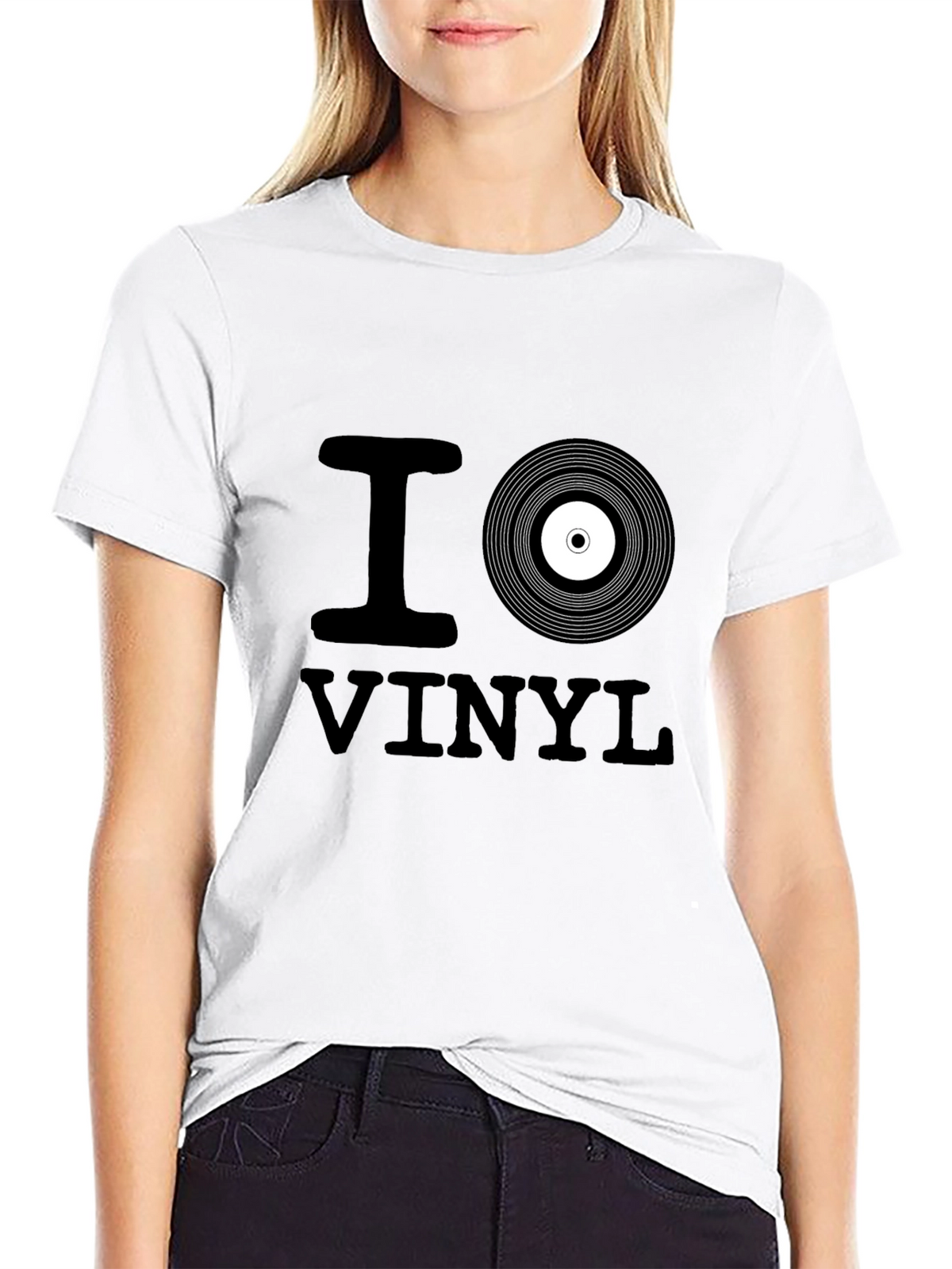 I Love Vinyl Black T-Shirt