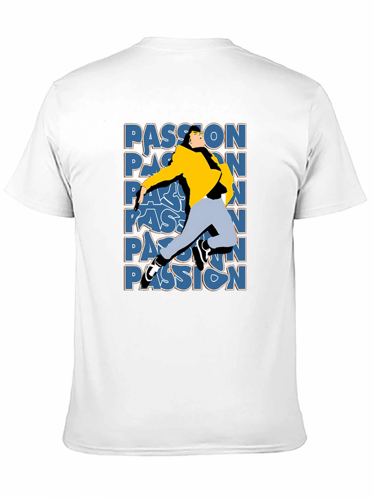Passion Graphic T-Shirt - Stylish Black Tee
