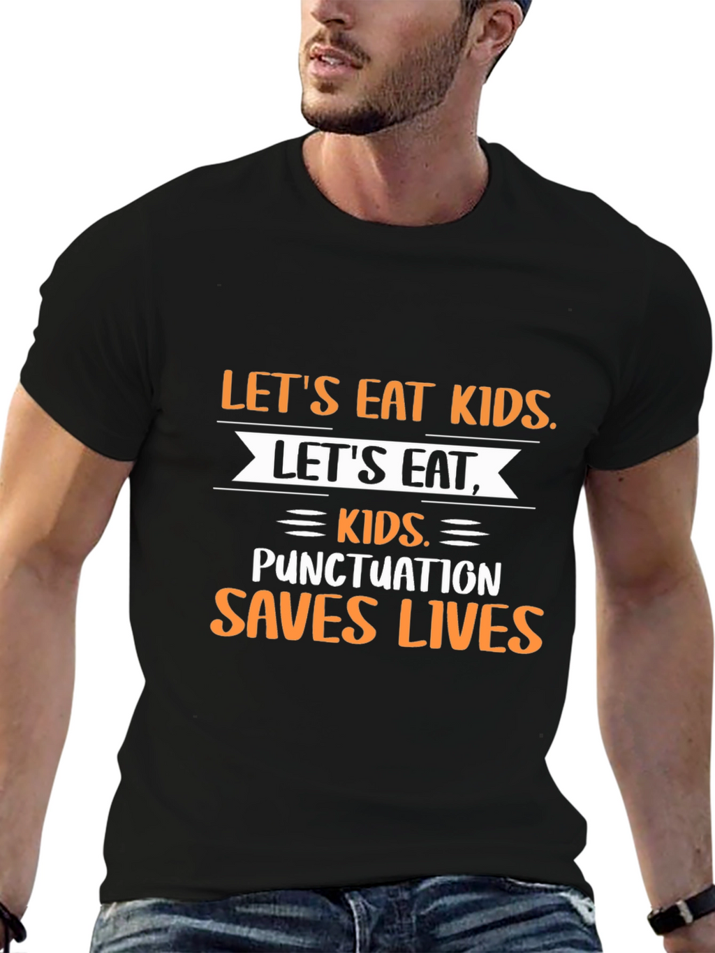 Punctuation Saves Lives Graphic T-Shirt