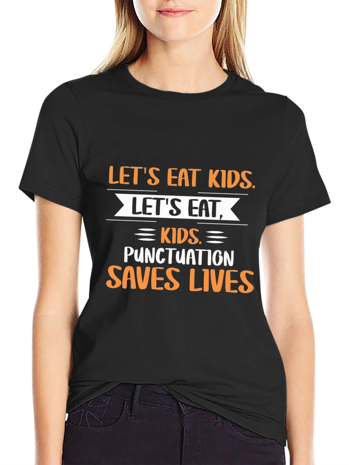 Punctuation Saves Lives Graphic T-Shirt