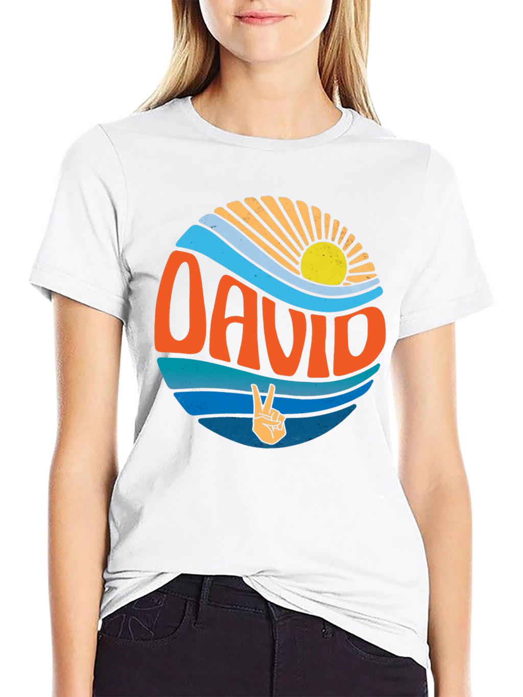 Retro David T-Shirt - Peace & Sunshine Design