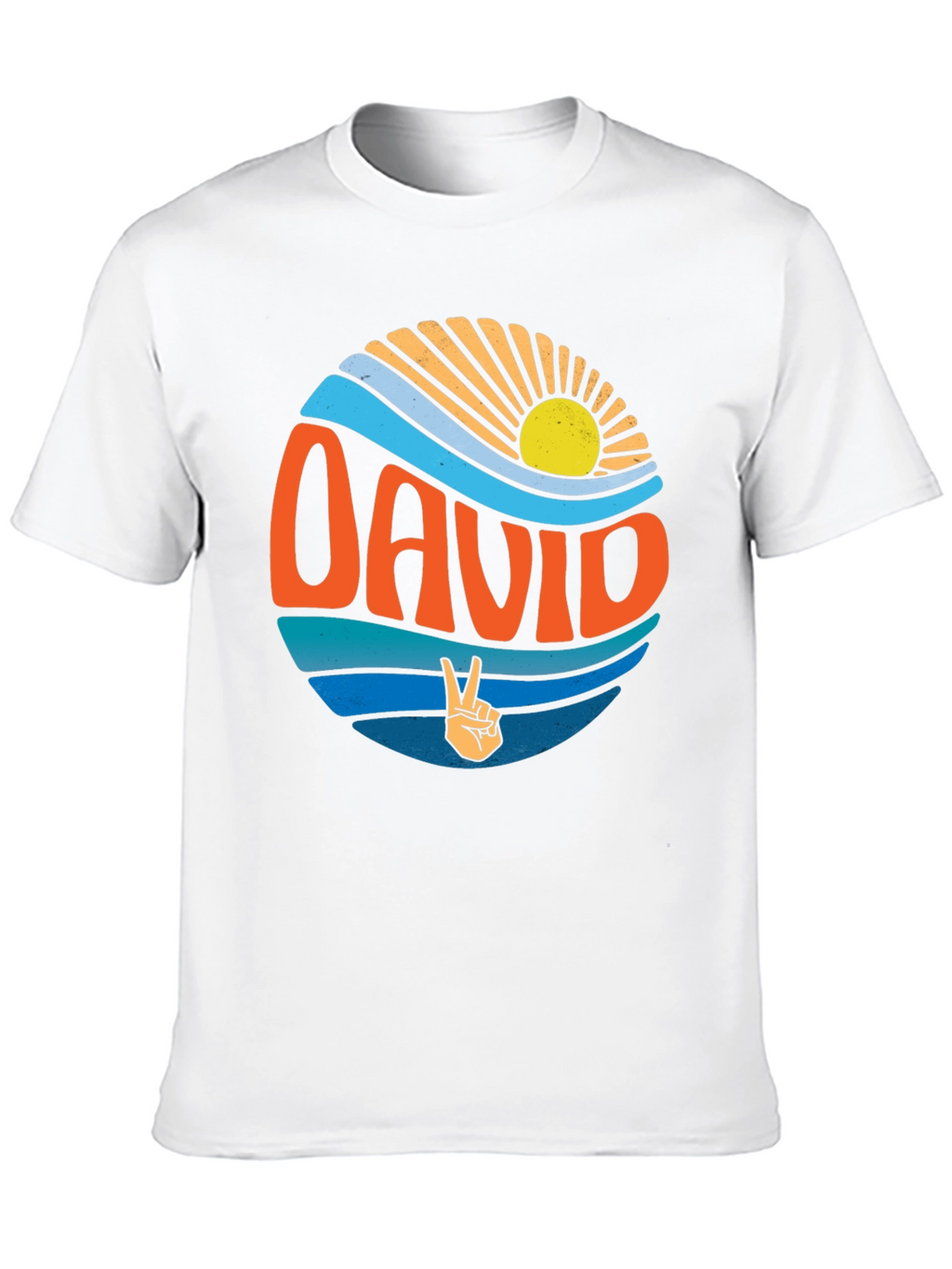 Retro David T-Shirt - Peace & Sunshine Design