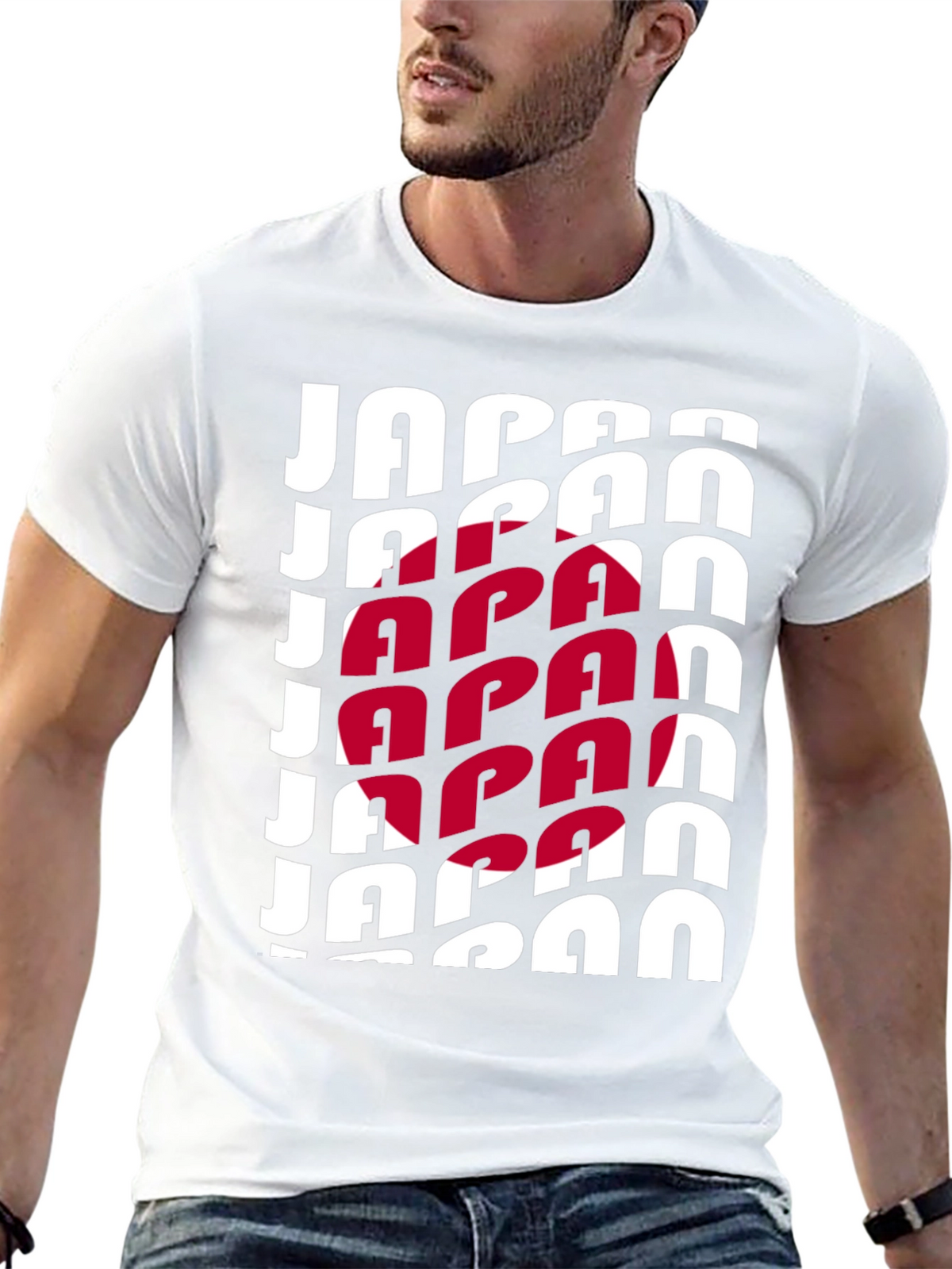 Japan Flag Graphic Tee - Black Unisex T-Shirt