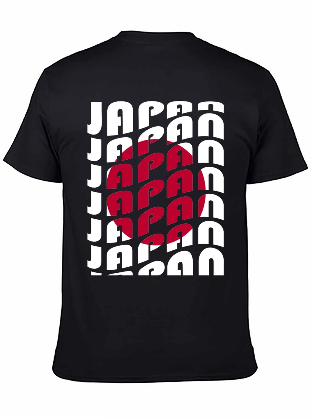 Japan Flag Graphic Tee - Black Unisex T-Shirt