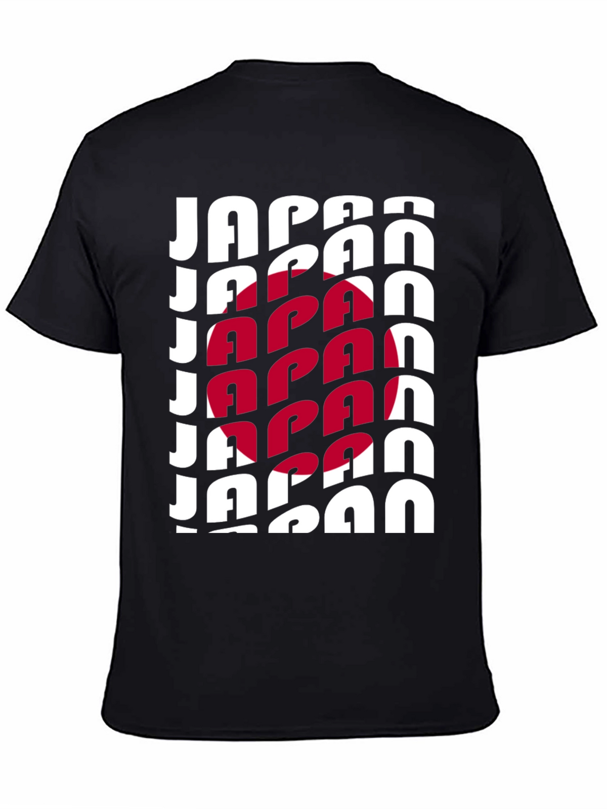 Japan Flag Graphic Tee - Black Unisex T-Shirt