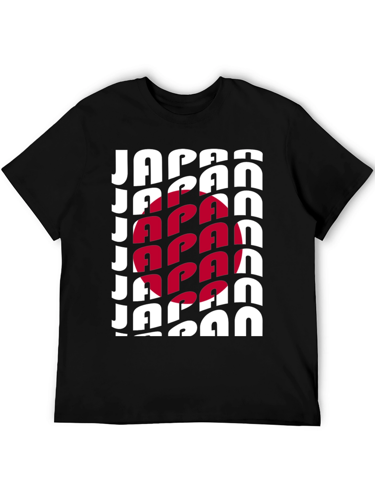 Japan Flag Graphic Tee - Black Unisex T-Shirt