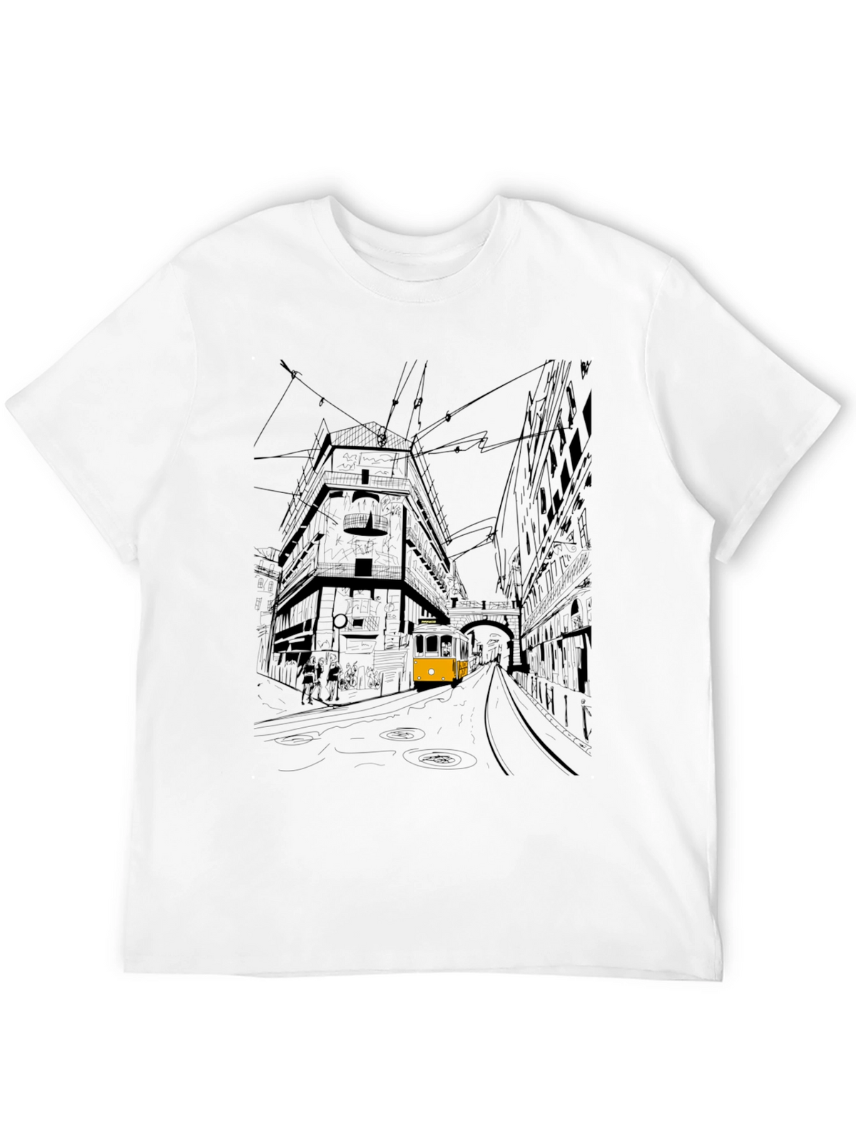 Urban Sketch Tee - Lisbon Tram