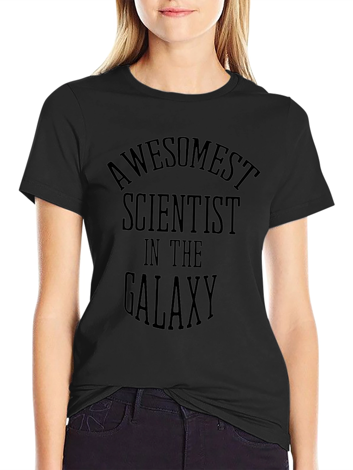 Awesomest Scientist in the Galaxy Black T-Shirt