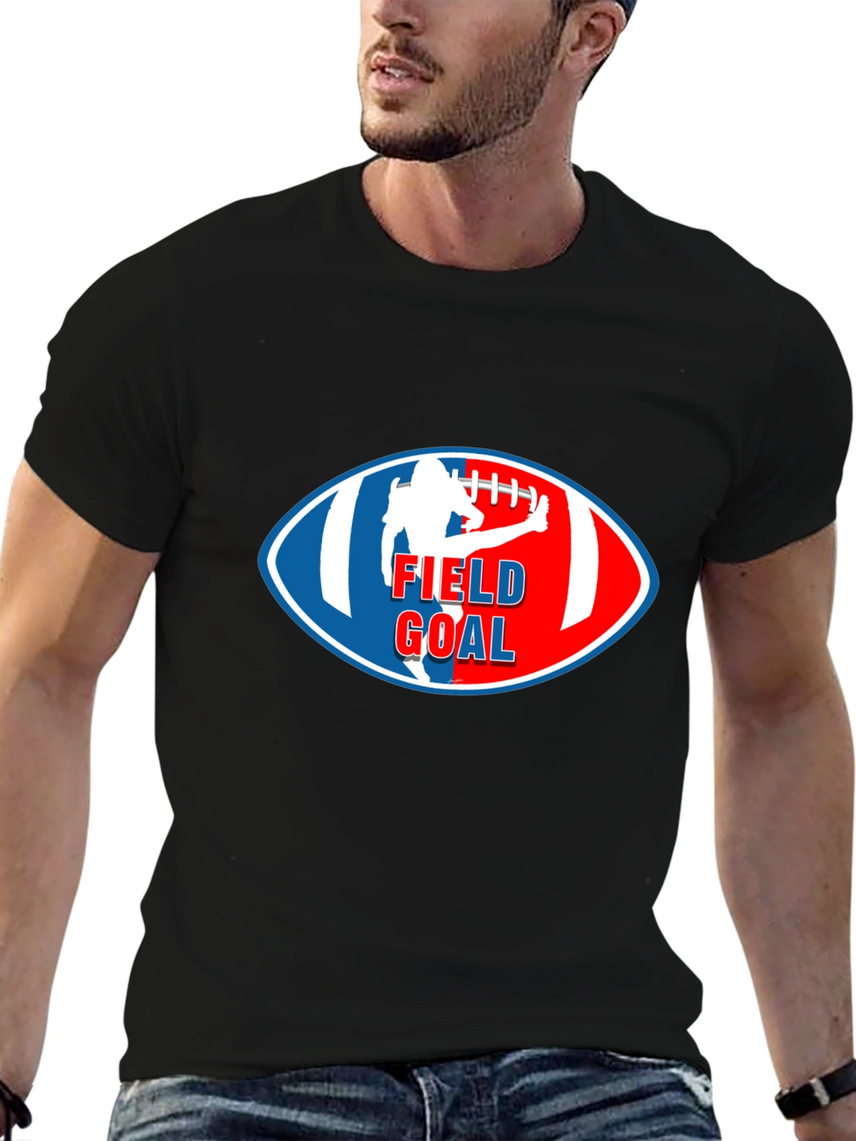 Field Goal Graphic T-Shirt - Football Fan Apparel