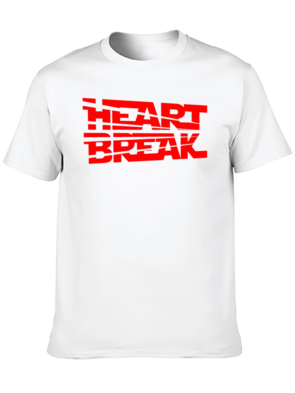 Heartbreak Red Graphic Print Black Tee