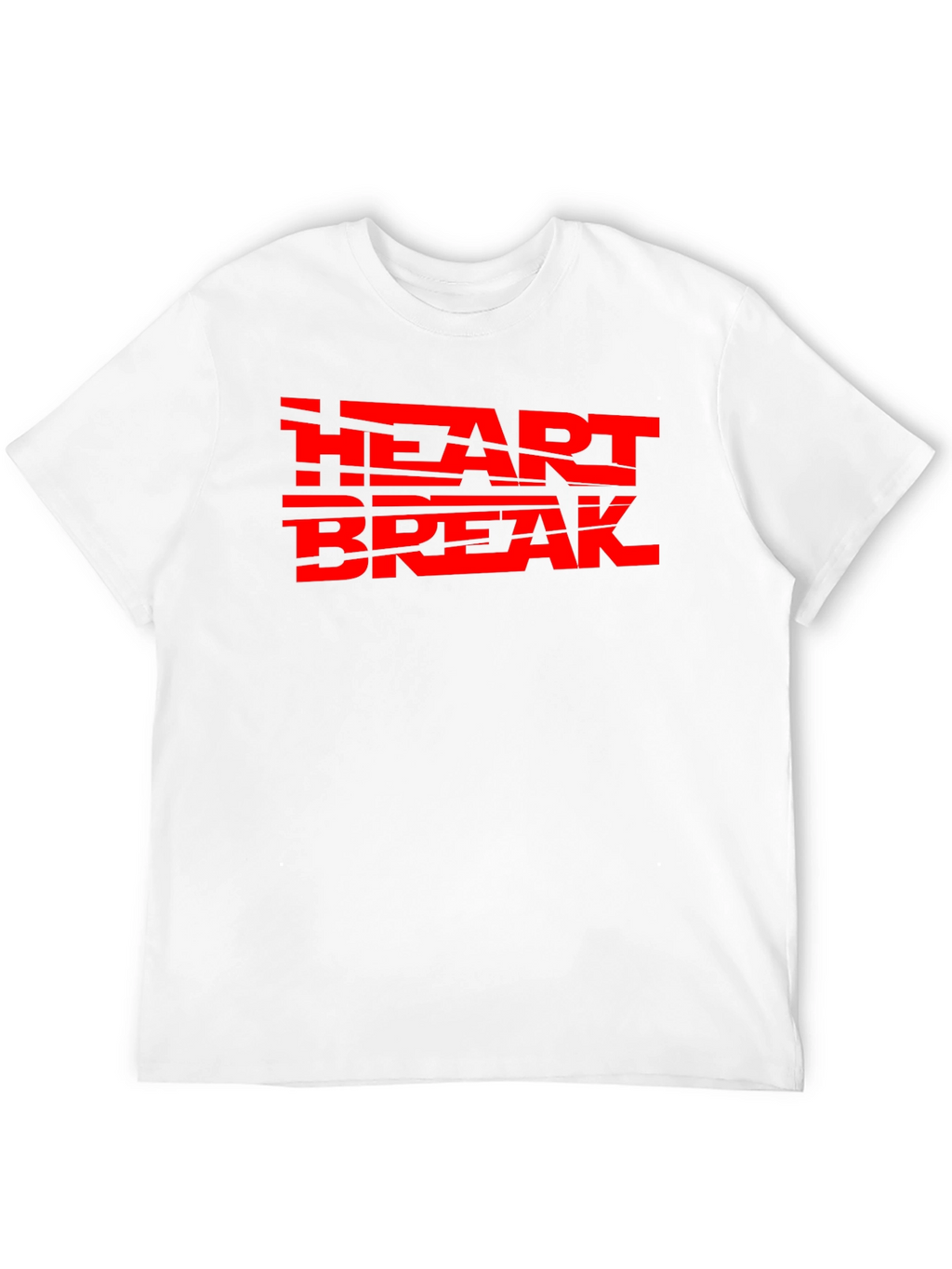 Heartbreak Red Graphic Print Black Tee