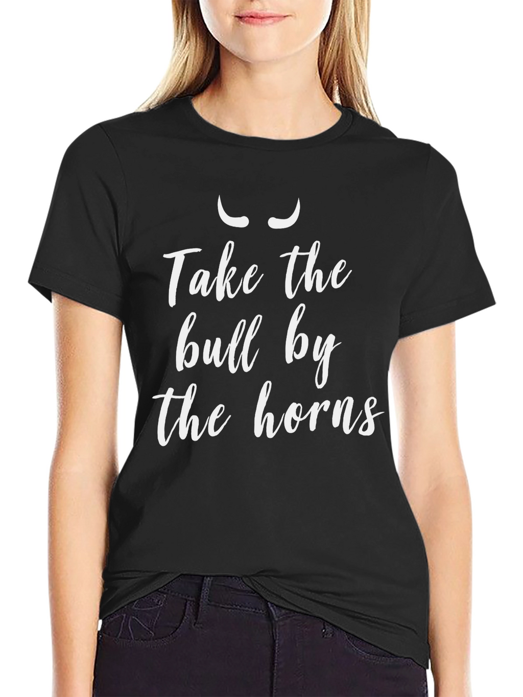 Take the Bull by the Horns Black T-Shirt