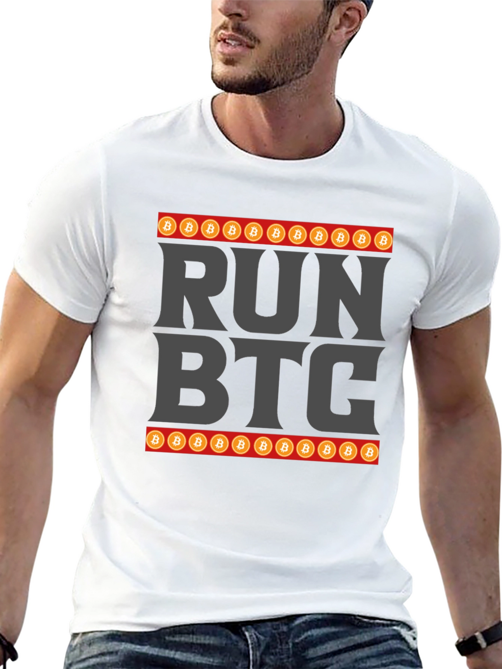 Run BTC Crypto T-Shirt