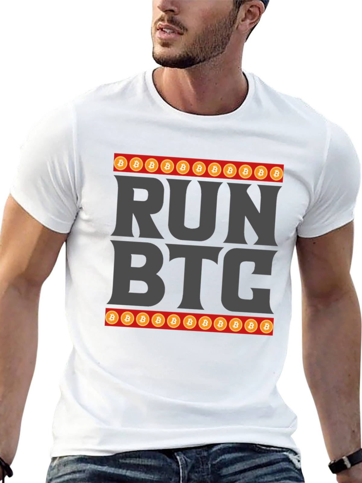 Run BTC Crypto T-Shirt